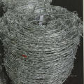 Barbed wire mesh reinforcement chain link fence installation